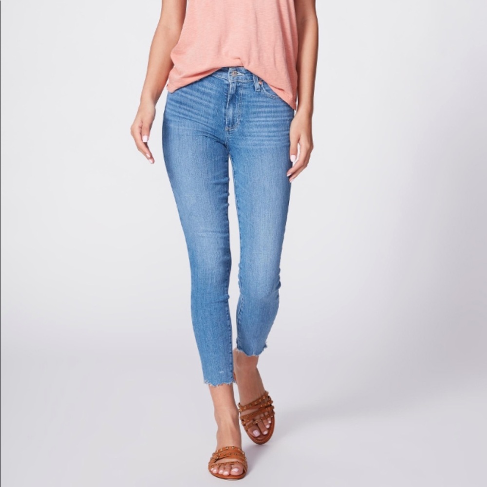 Paige denim hoxton crop high rise ultra skinny 26